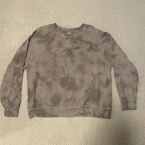 Grey Tie Dye Crewneck